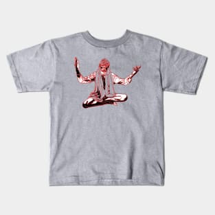 Lotus pose Yoga  Man Serenity Calm Mindfulness Meditation Kids T-Shirt